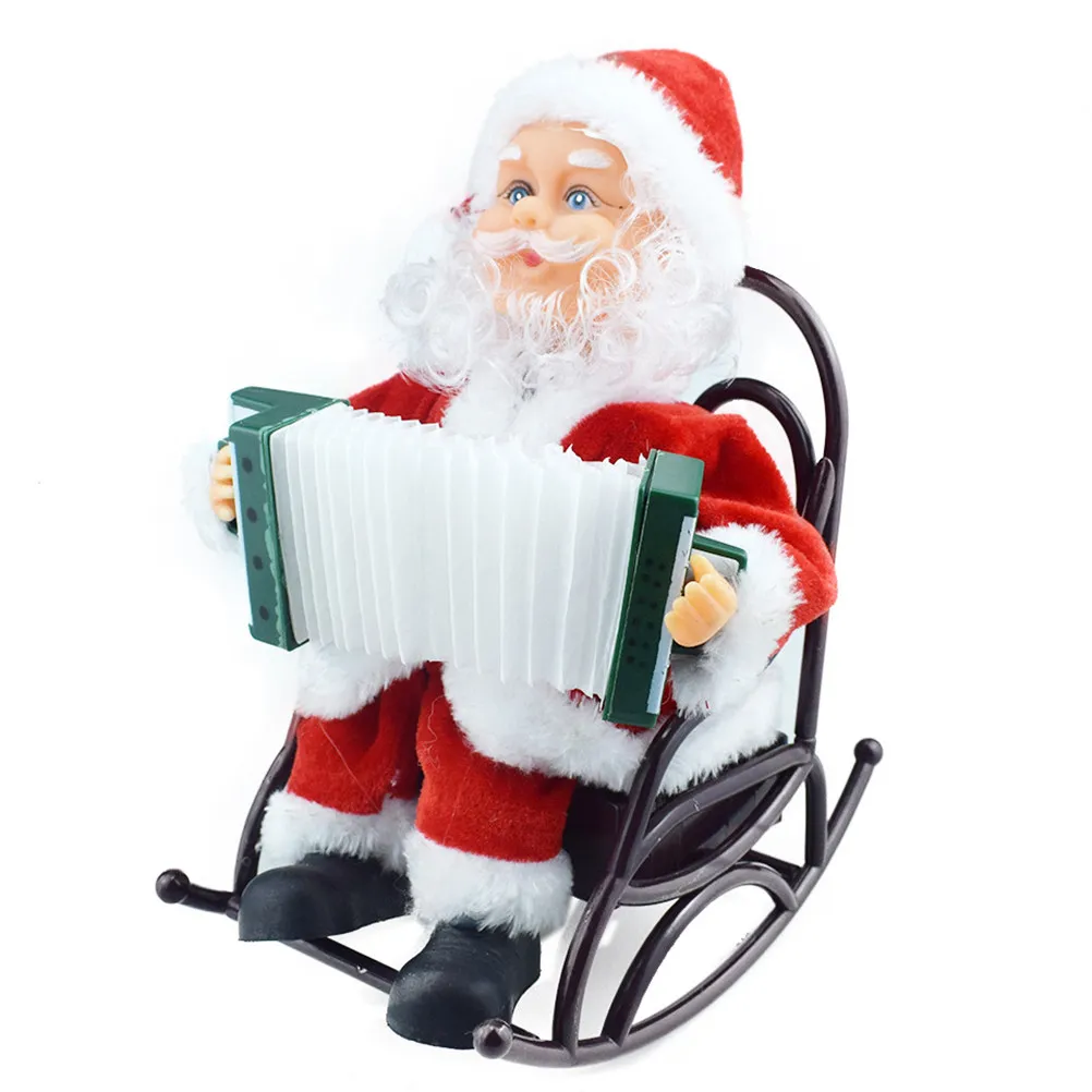 

1Pcs Electric Santa Claus Playing Dancing Christmas Decor for Home Office Living Room Kids Room Xmas Present