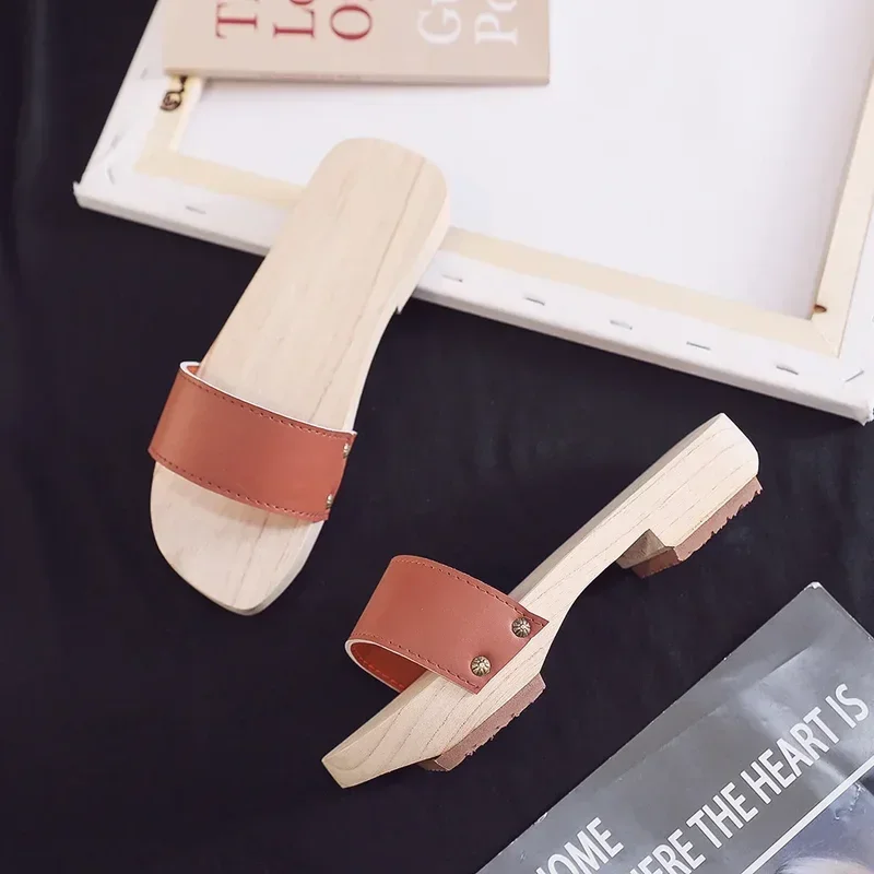 Jemma Leong Japanese Anime Shaman King Yoh Asakura Cosplay Geta Wood Clogs Slippers Men Women For Summer Sandals MN10