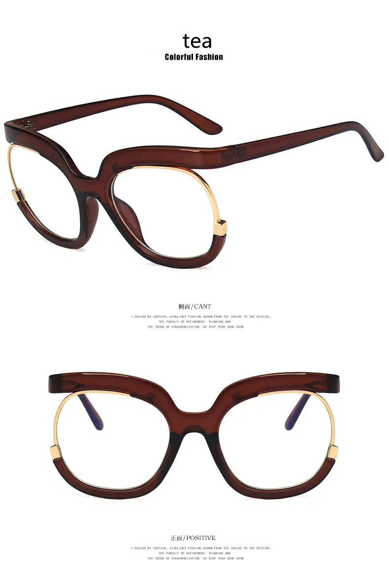 Leopardenmuster, rot, übergroß, quadratisch, Lesebrille für Damen, Anti-Blaulicht, 2022, modisch, Computer-Brille, Rahmen, Sehentfernung – Detail 9