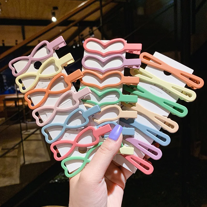 10Pcs/Set Girl Hair Clips Kid Cute Colorful Hairpins Water Droplets Bangs Barrette Headdress Hairs BB Clip Hairpin