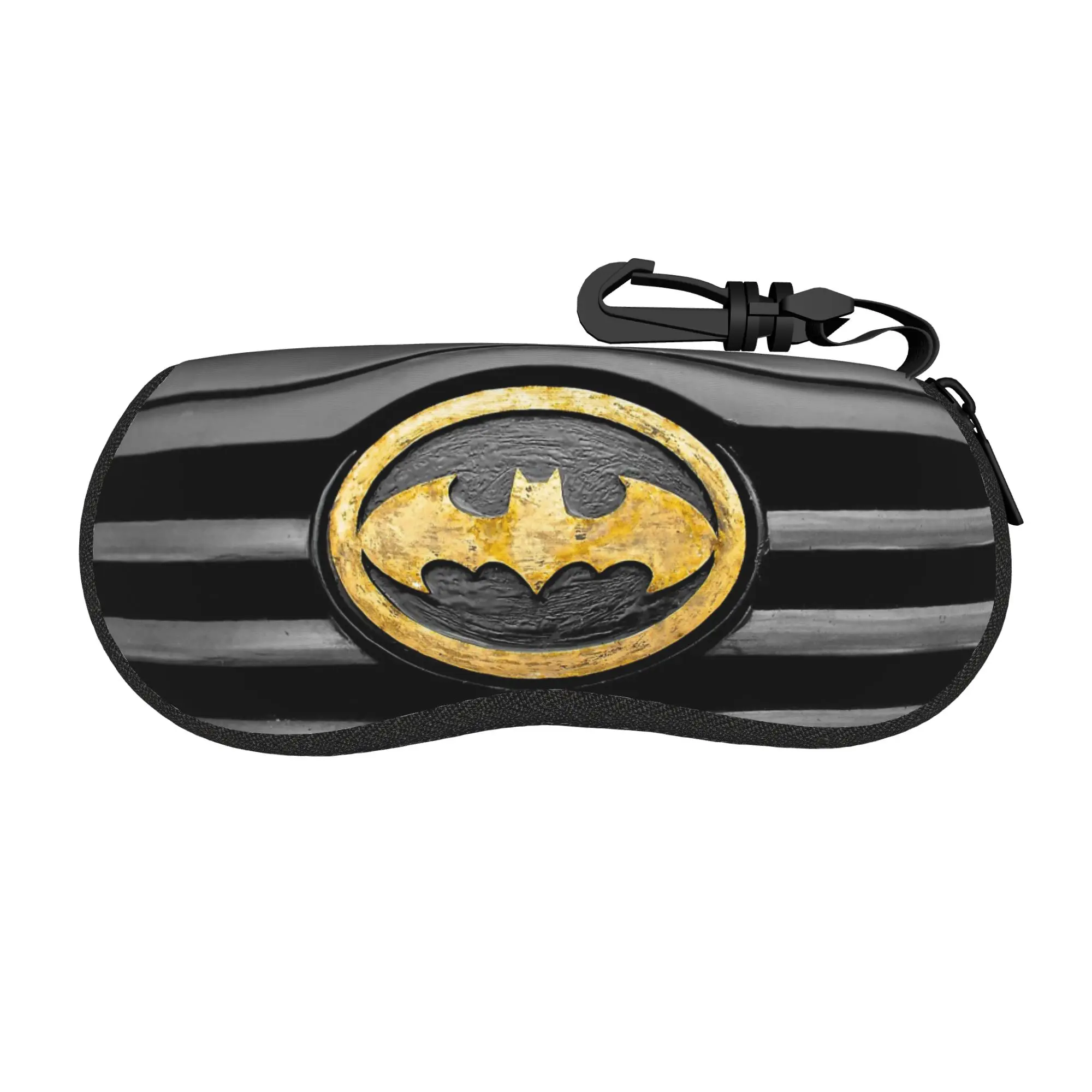 Estuche para gafas con logotipo de Batman, accesorios de viaje unisex, protector de gafas de la película Bat, caja de regalo para gafas