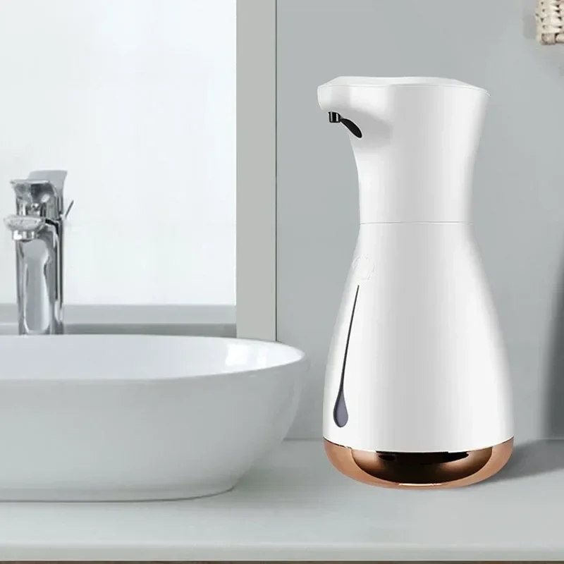 小さくて絶妙な家庭用誘導手洗い機。インテリジェントな泡ハンドウォッシュマシン。抗菌手洗い液ディスペンサー f