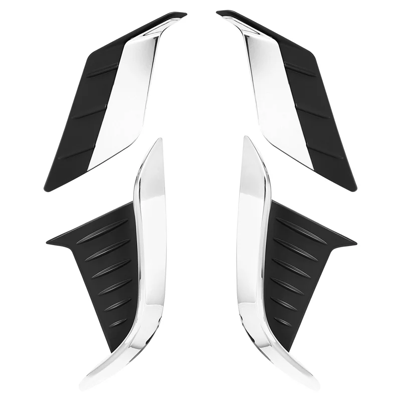 

AW-For Toyota Corolla Cross 2020 2021 ABS Chrome Front Rear Fog Light Lamp Eyelid Eyebrow Cover Trim Molding Bezel Garnish