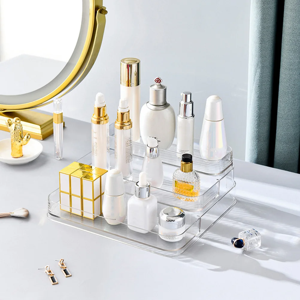 

3-Tier Transparent Ladder Style Spice Rack Kitchen Organizer Spice Bottle Holder Cabinet Storage Rack Space Saving Seasoning