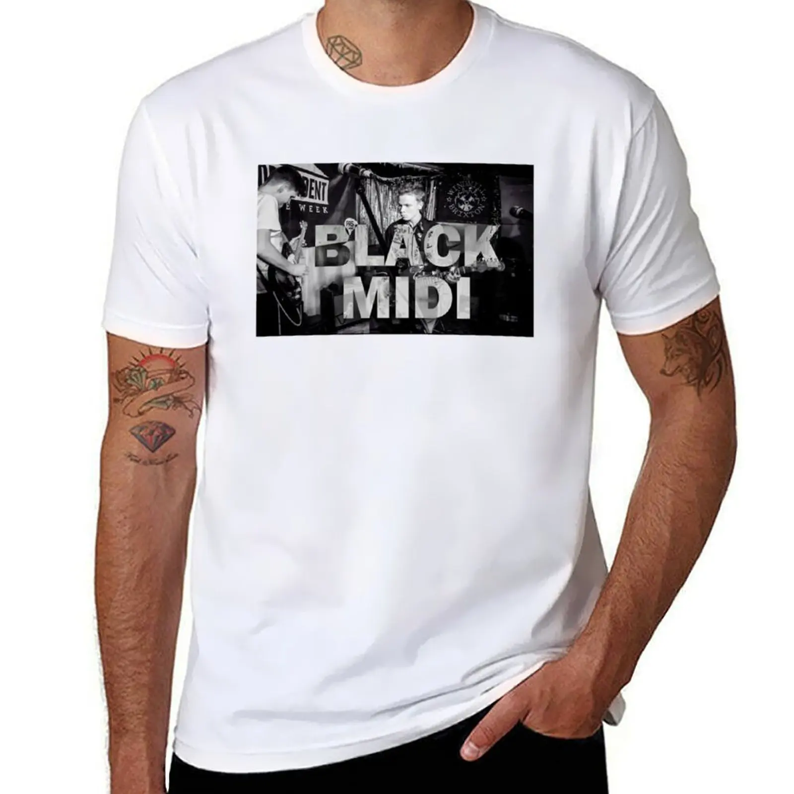 

Black midi T-Shirt funny t shirts man t shirts for man pack cotton T-Shirt