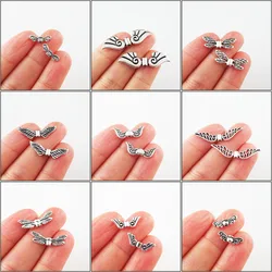 Fashion New Animal Butterfly Dragonfly Wings Angel Wings Charms Tibetan Silver Plated Spacer Beads