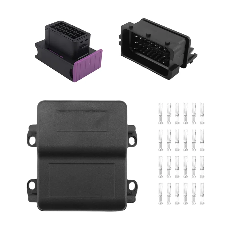 

Автомобильный контроллер двигателя, 24-контактный разъем для печатной платы ЭБУ, соответствующий корпусу из алюминиевого сплава, автомобильный