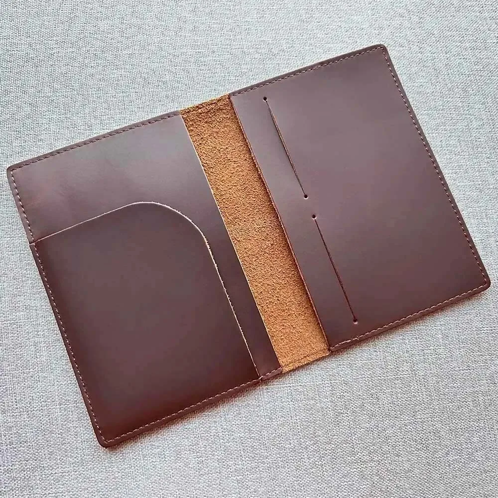 Full Genuine Leather Luxemburg Passport Cover Cowhide Leather Luxembourg Passport Checker Holder Travel Wallet  Accessories