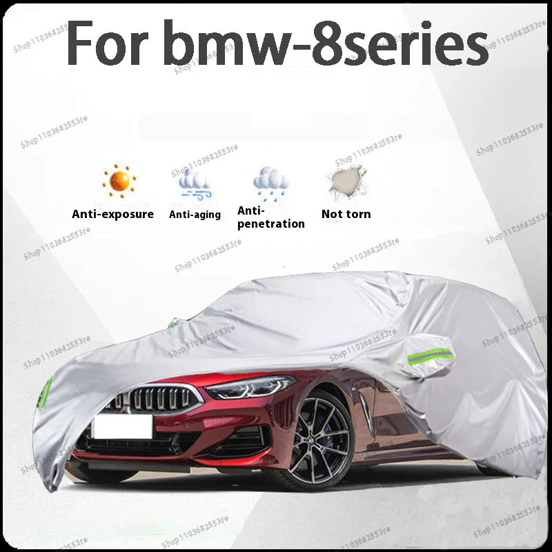 

For BMW 8 Series Fit Car Cover - Waterproof, Dustproof, Sunshade (UV), Snowproof | Silve Full Cover with All-Day Protection