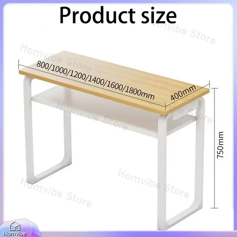 Wooden Nail Art Table and Chair Set Modern Salon Furniture for Manicure Pedicure Station with Storage Drawers and LED Lamp