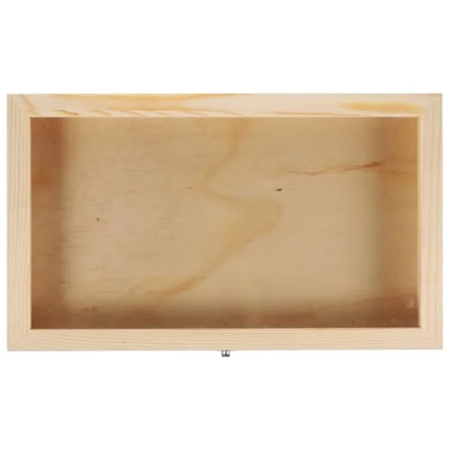 

Butterfly Specimen Display Case 15X8.66X2.16 Inch Vintage Wooden Dust-Proof Storage Box with Transparent Lid for Jewelry and Co