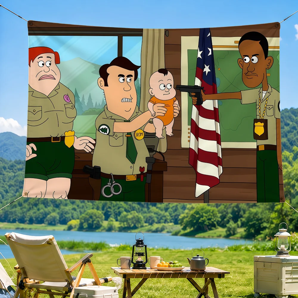 Carton B-B-Brickleberry-ES Flag Decorative Home Yard & Garden Decor Banner - Indoor Outdoor Wall Hanging Flag