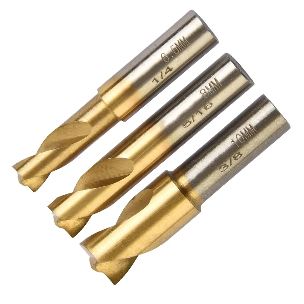 1pc HSS Cobalt- Containing Spot Weld Drill 6.5-10mm Straight Shank Drill Bit Removing Automotive Sheet Metal Welding Point Tool