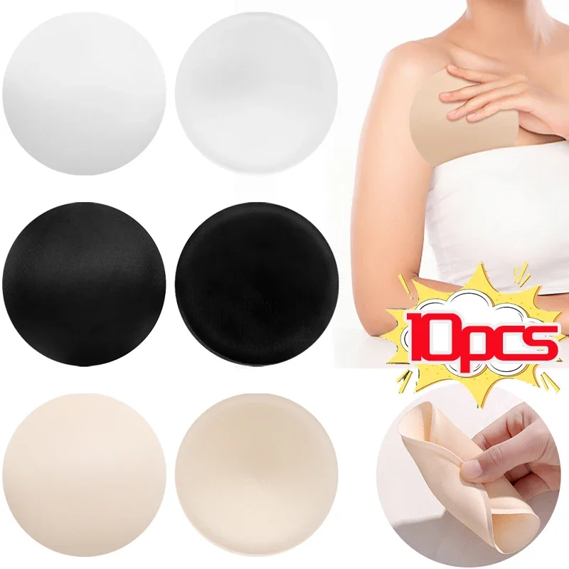 Women Intimates Accessories Sponge Simple Swimsuit Breast Push Up Round Bra Padding Chest Enhancers Bra Foam Insert Chest Cup