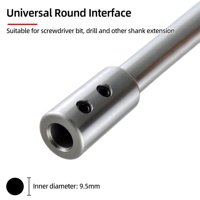 Drill Bit Extension Connecting Rod 150/300mm 1/4” Hex Shank Screwdriver Bit Holder Extension Bars Extender Electric Drill Tools