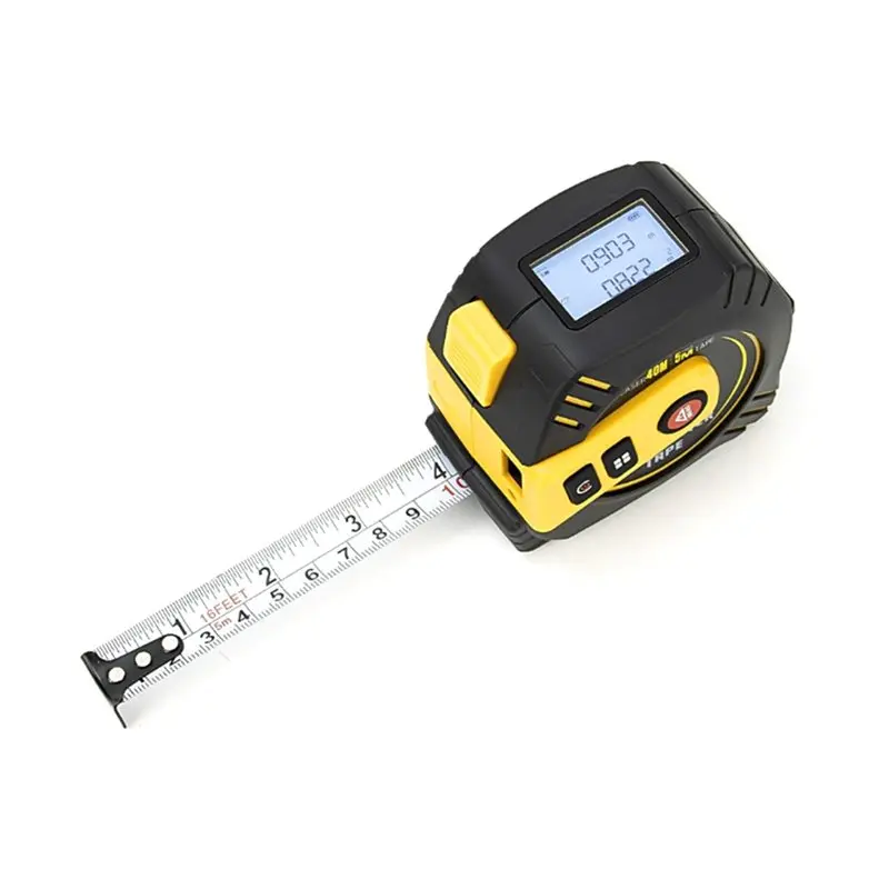 

A76X-Laser Tape Measure 2 In 1 High-Precision Intelligent Ruler Steel Measuring Tool With LCD Display Laser Distance Meter