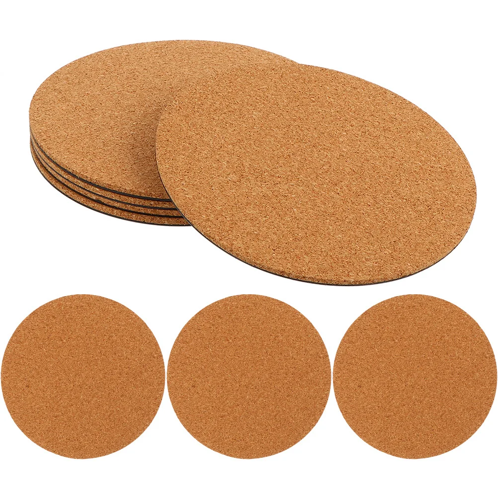 8 قطعة نباتات الفلين وعاء الحصير 10 سنتيمتر منصات زارع طبيعية مستديرة مقاوم للماء المضادة للانزلاق الزهرية أسفل الوقايات حديقة صينية النبات