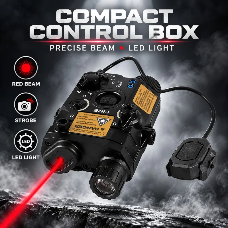 Exquisitely Crafted PEQ15‑Style Alloy Model Ornament, All‑in‑One Light Kit Featuring Beam Indicator & Remote Switch