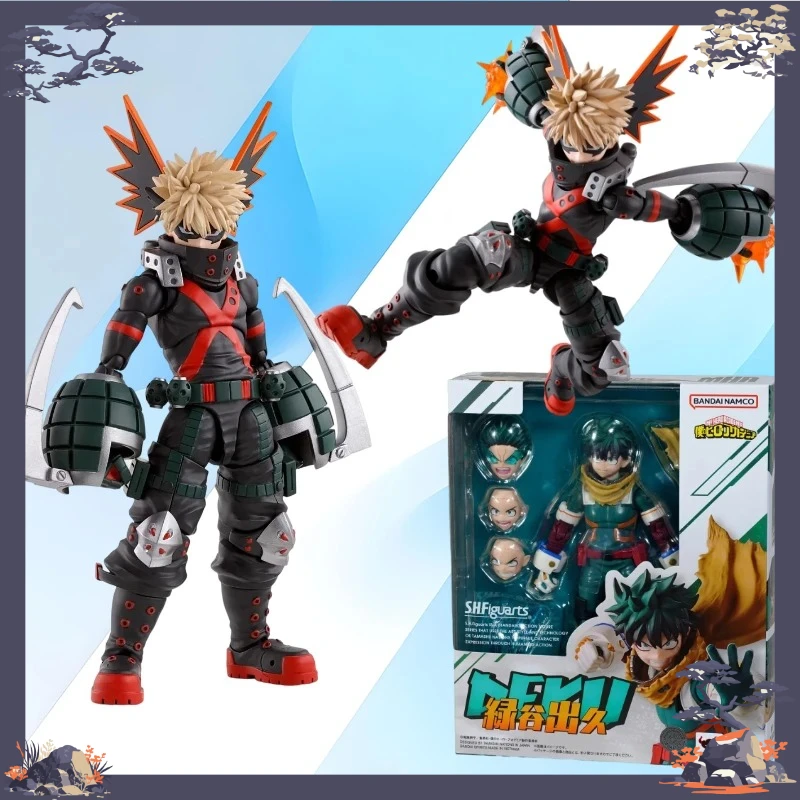 

В наличии: Bandai S.H.Figuarts SHF My Hero Academia Katsuki Bakugo — готовая модель аниме-фигурки бойца, подарок для детей