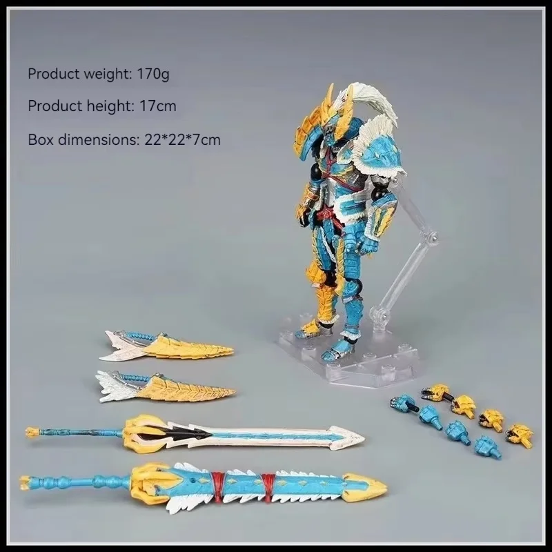 Anime Monsterhunter Lioleus Zinogre Gelede Actiefiguren Mecha Model Kit Desktop Ornament Pop Jongen Speelgoed Gift Collectible