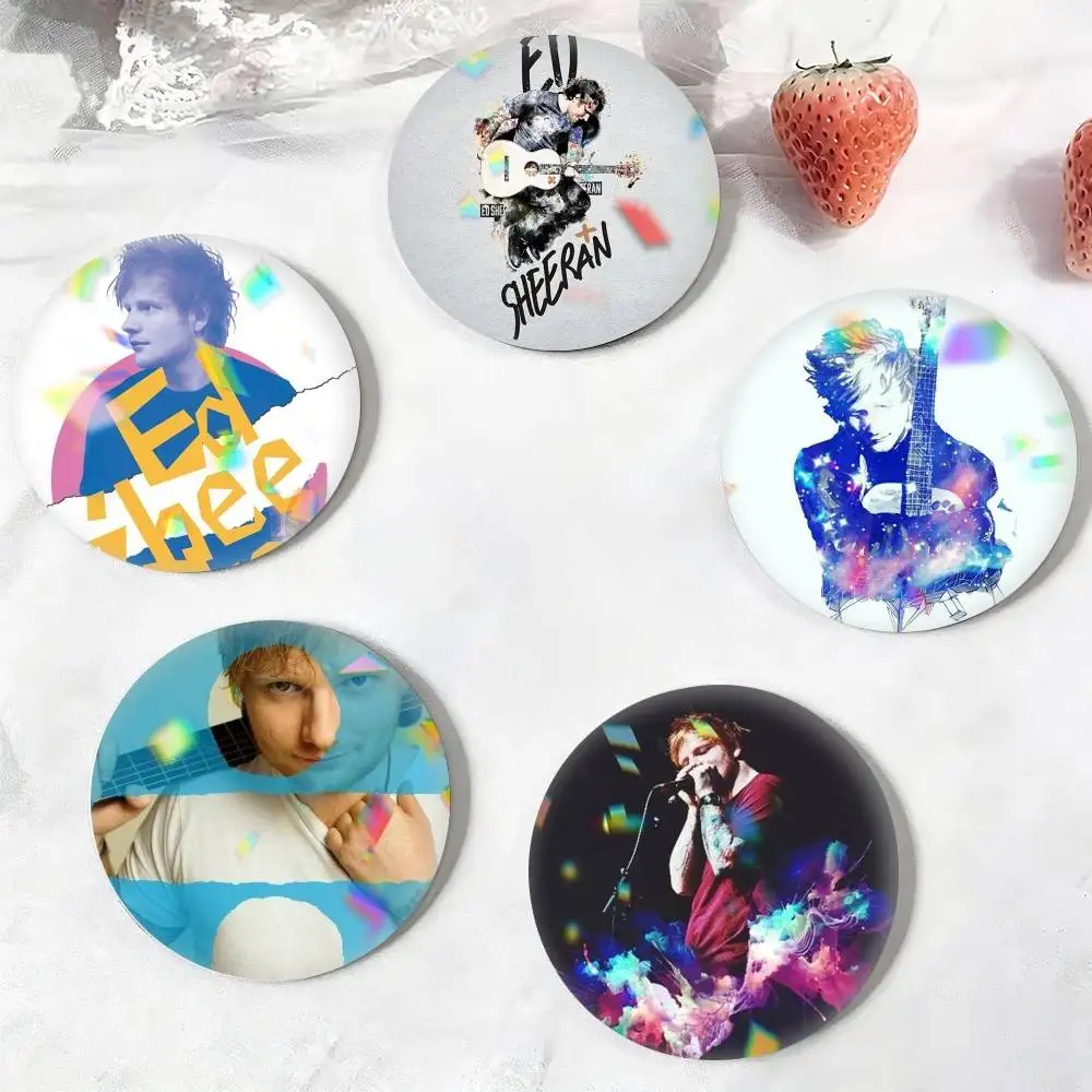 Singer E-Ed Sheeran  25mm 32mm 44mm 58mm 75mm Brooches Badges Pins for Accessories Gift