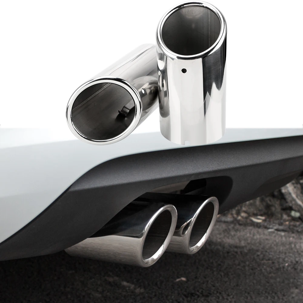 

Car Exhaust Tip Muffler Pipe Cover For Audi VW Exhaust Systems For VW Tiguan Volkswagen Passat B7 CC