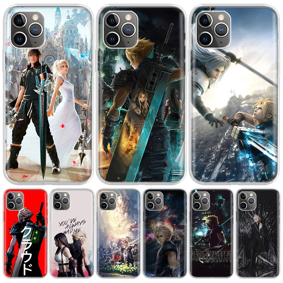 Final Fantasy VII For iPhone 16 15 14 13 12 11 Pro Max Phone Case X XS XR 7 Plus Print 8 SE Apple Fundas Cover Coque 11 15 13 14