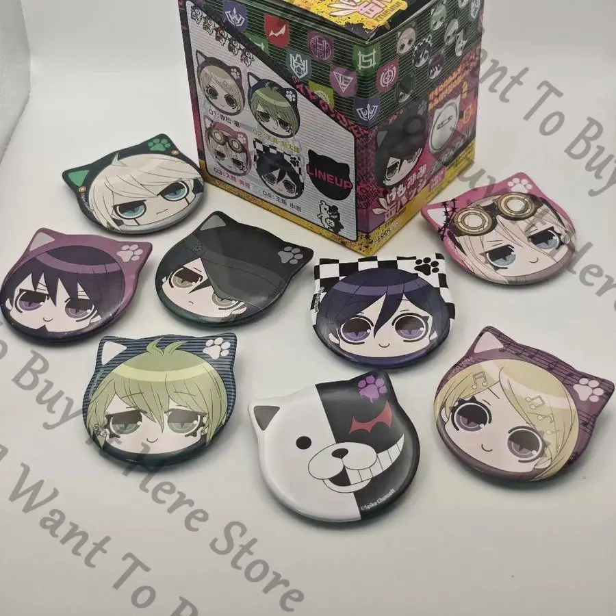 Аниме Danganronpa Kokichi Ouma Saihara Shuichi Kaede Akamatsu Rantaro Amami Monokuma Косплей Мультфильм Значок Эмблема Талисман Подарок