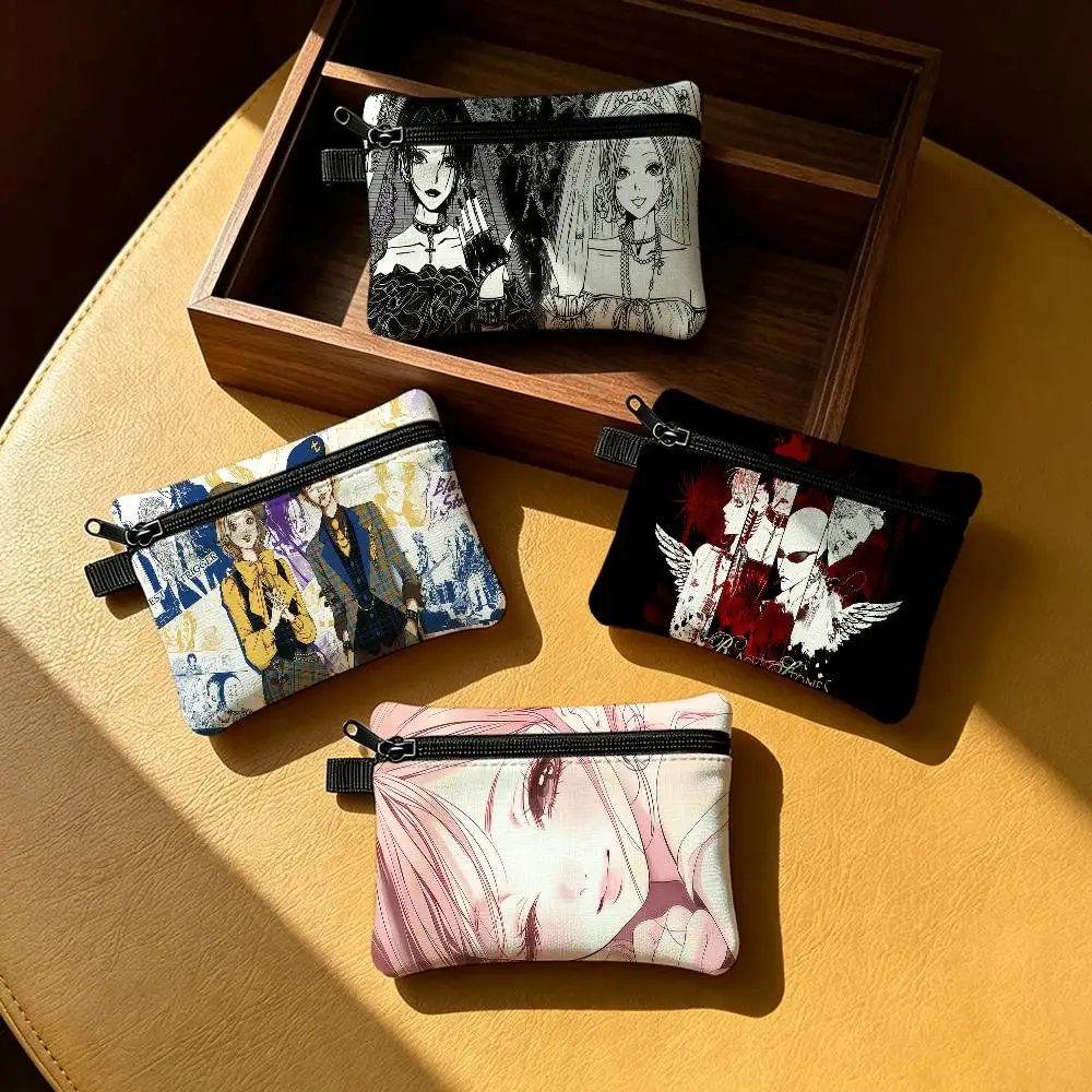 Classic Manga Anime Cool Vintage NANA Waterproof Zippered Coin Purse – Lightweight Hanging Wallet For Coins ID Cards