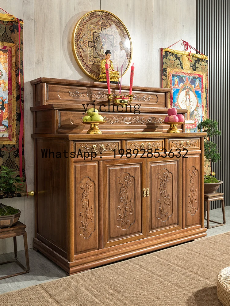 

offering table Buddhist platform household solid wood incense table