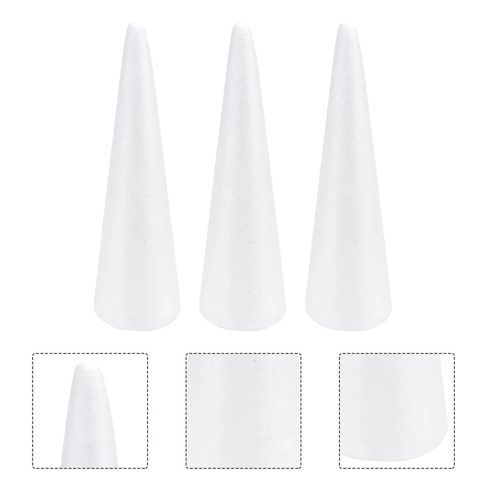 3 Pcs Food Foam Cone Child Round Mattress Polystryine DIY Handmade Party Decoration