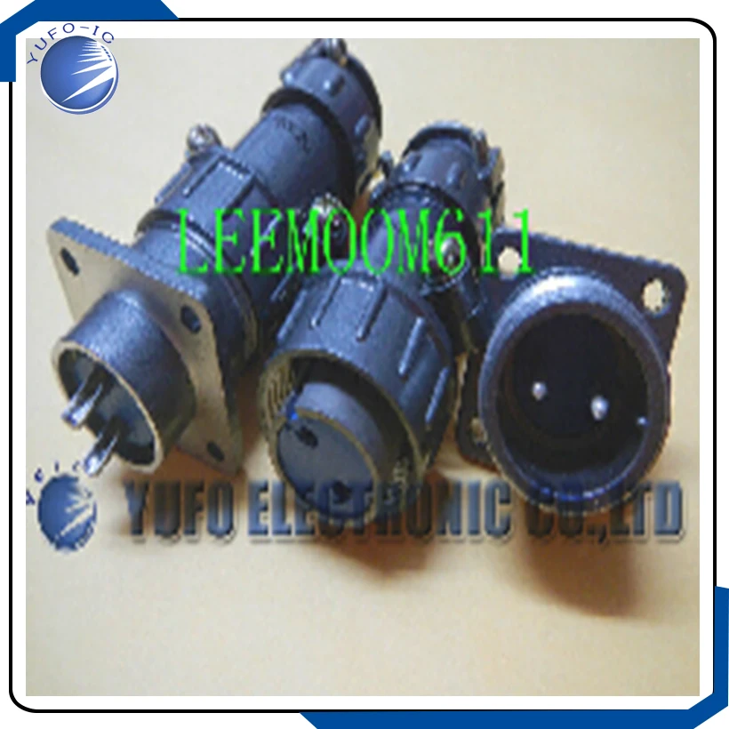 Free Shipping One Lot 2,Heavy Duty 2-Pin Male & Female Cable Connector,P2 air aviation plug