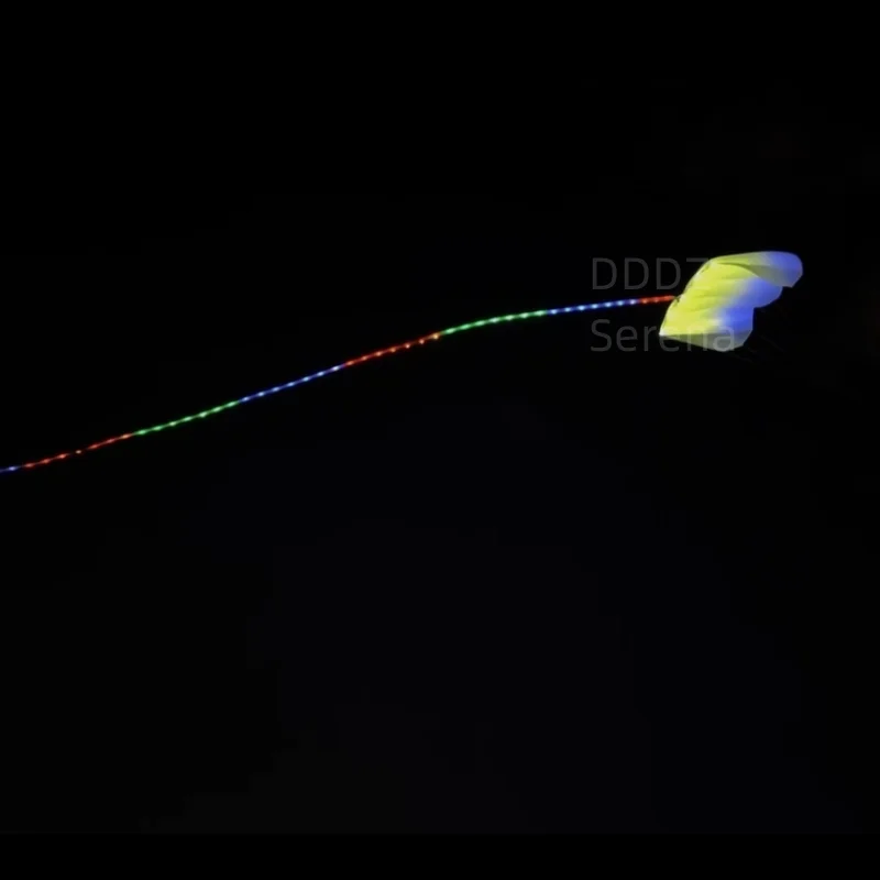 DDDZ 12 metri quadrati LED pilota aquilone morbido gonfiabile 4 fori 30D ripstop nylon mostra aquilone sollevatore trattore navigatore di volo notturno