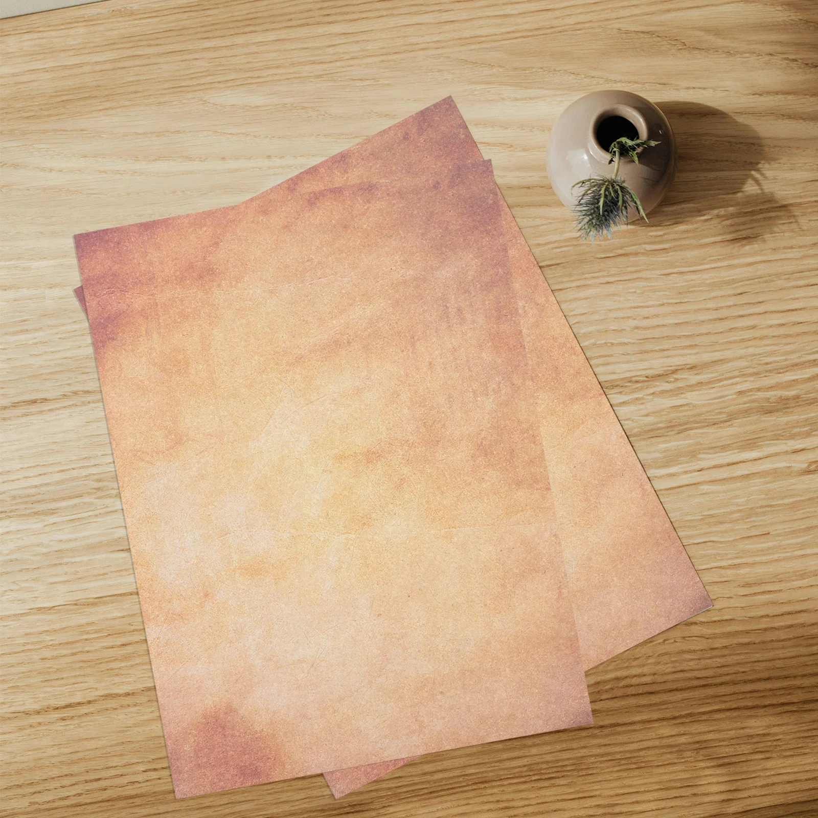 

50 шт. винтажная бумага для писем, двухсторонняя толстая пергаментная форма А4 для приглашений, сертификатов, письменные ремесла, декоративный принтер