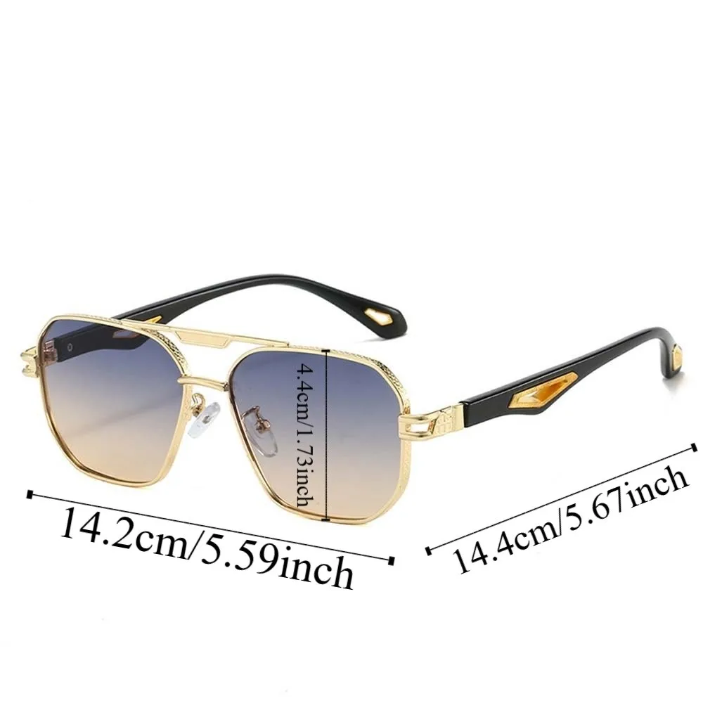 レトロダブルバーサニーズサンシェード眼鏡コスチュームアクセサリーユニセックス偏光サングラススクエアフレーム PC 抗 UV メガネ夏