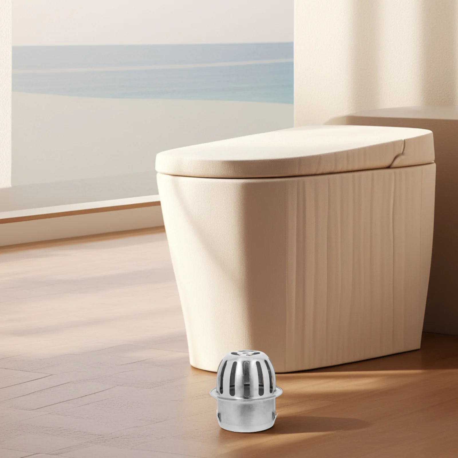 

Stainless Steel Dome Floor Drain Cover Outdoor Roof Drain Filter Anti Blocking Strainer Garden Balcony Basement