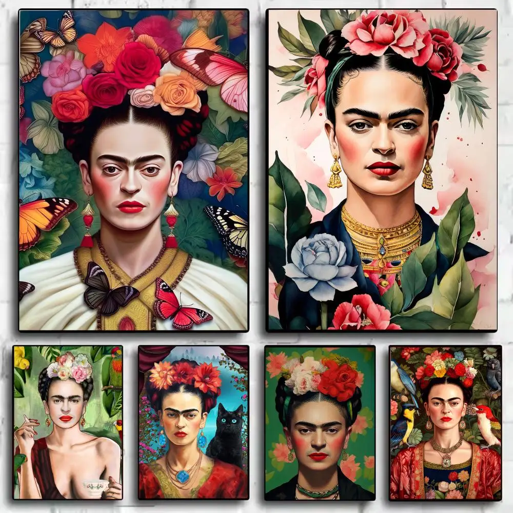 Artist F-Frida Kahlo Poster Modern Minimalist Wall Art Prints for Bedroom Living Room Aesthetic Contemporary Decor Gift