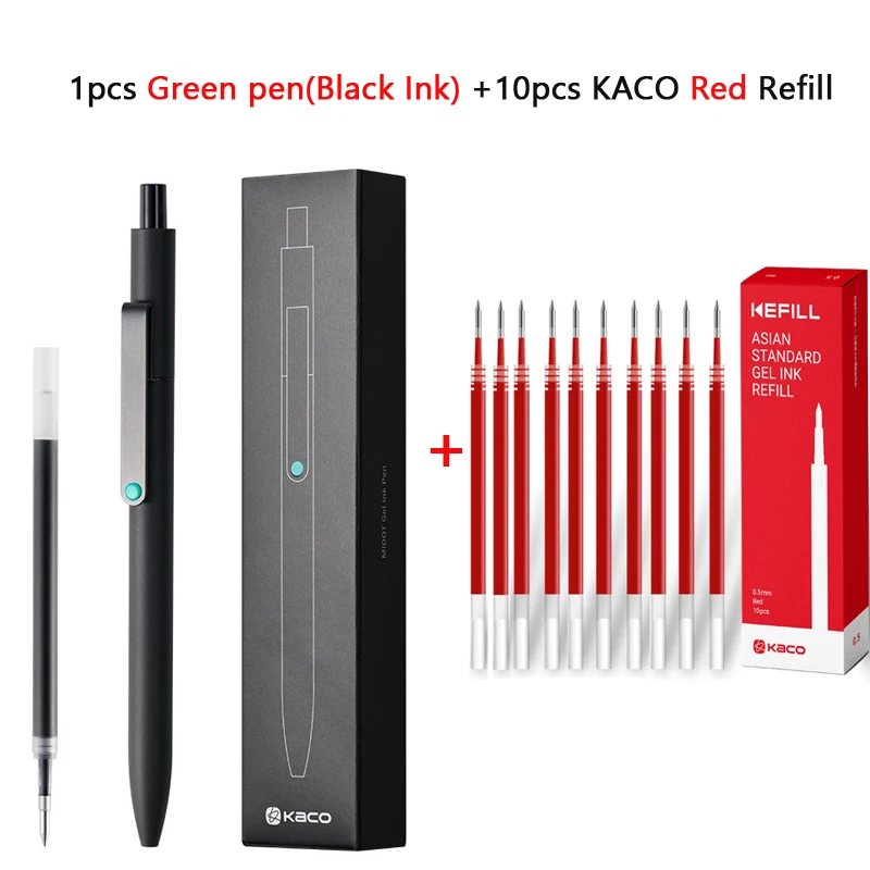 KACO 0,5 mm MIDOT Gel-Tintenstifte, schnell trocknender, glatter Druck-Schreibstift, hohes Volumen zum Aufnehmen von Prüfungen, Bewertung von Hausaufgaben, Papiere