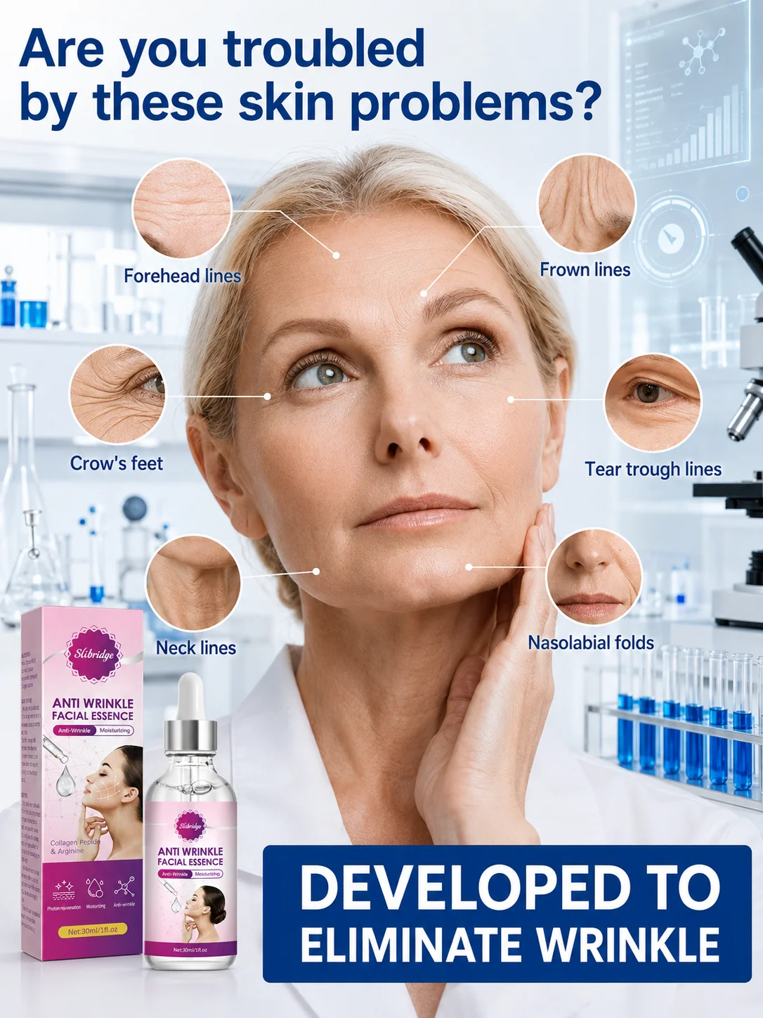 Firming Face Serum for Fine Lines, Hydrating, Smoothing, Repairing and Collagen Skin Care