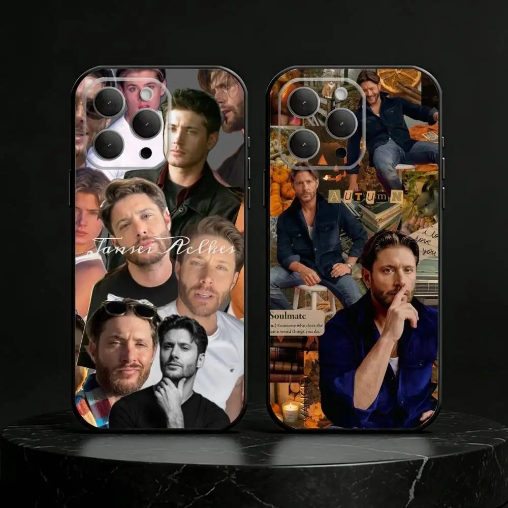 

J-Jensen A-Ackles Phone Case Phone Case Silicone black Soft For IPhone 17,16,15,14,13,12,11,SE,Plus Pro Max