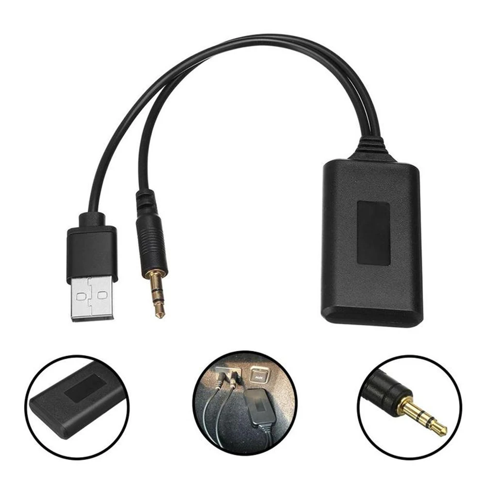Universal Wireless Bluetooth-compatible Audio Receiver Auto Accessories Bluetooth-compatible Music Receiver Aux Adapter