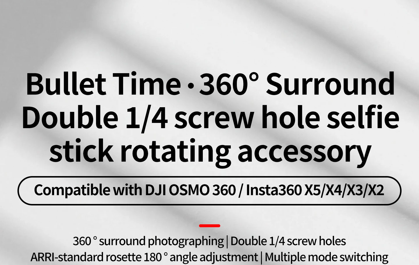 Aluminium-Kamerahalterung Schwenk- und Neigbar ARRI-Ausrüstung Verstellbarer Kugelkopf für DJI Action-Kamera Panorama-Selfie-Stick Stativ Einbeinstativ – Detail 1