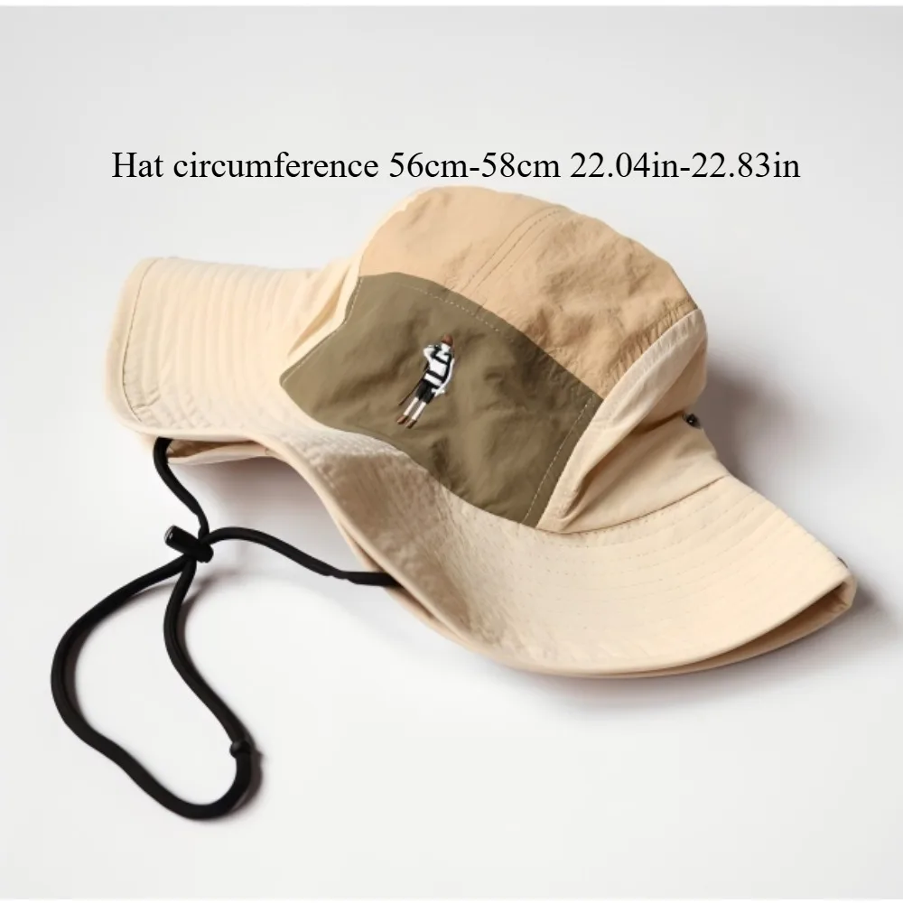 Waterproof Quick-Dry Bucket Hat for Men Women Summer Sun Protection Fishing Climbing Hat Large Brim Portable Outdoor Lightweight