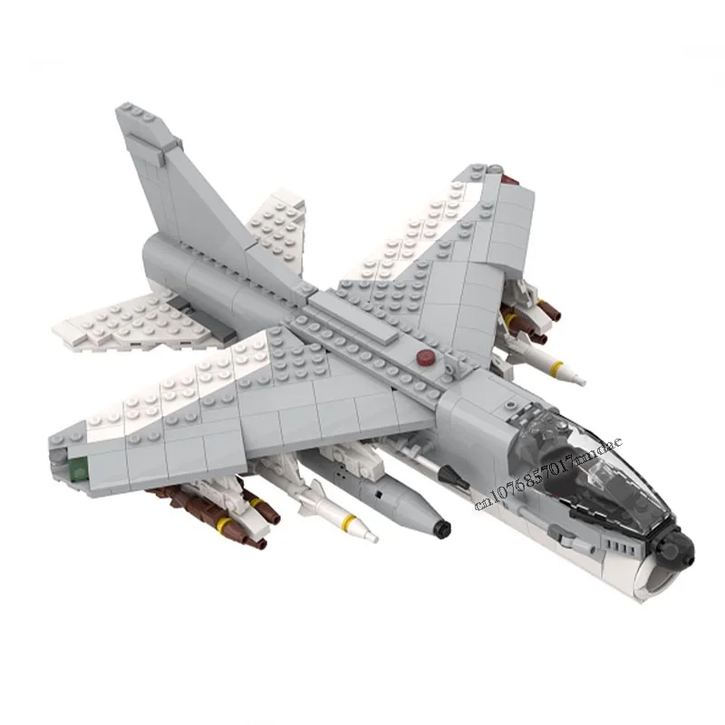 NEW  672PCS WW2 Military MOC LTV A-7 Fighter aircraft Model DIY creative ideas high-tech Children Toy Gift Fighter Plane Blocks