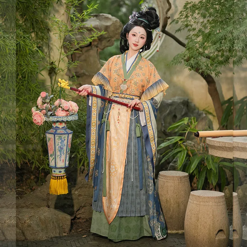 

Women Traditional Tang Dynasty Hanfu Dress Large Sleeve Ancient Chinese Style Folk Dress Stage Costume Hanfu Princess Outfits