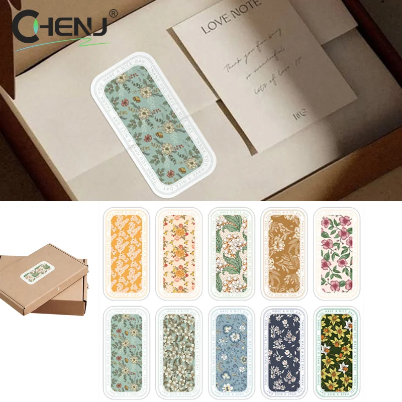 100pcs/wrap This Package Is Happy To See You Too Stickers Small Business Gift Box Packaging Decor Thank You Sticker Seal Labels