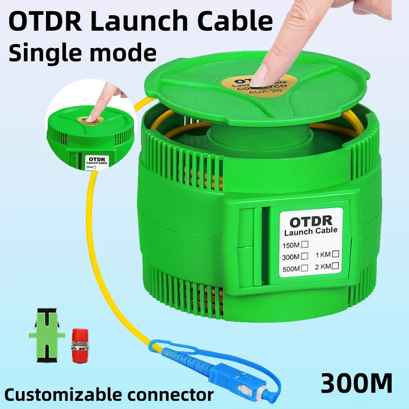 

300M Single Mode SC/FC/ST/LC(UPC/APC) OTDR Launch Cable AUA-20 OTDR Dead Zone Eliminator Fiber Ring OTDR Test Extension Cord