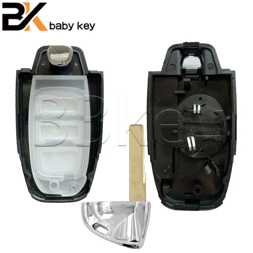 BB Key Shell For Lamborghini 3 Button Key Mmar Card Replacement Case With Small Key With Word Logo on the back