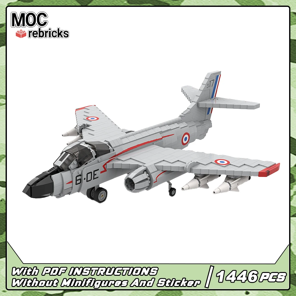 

MOC военная серия SO 4050 Vautour IIN, модель американского бомбардировщика, строительный блок, высокотехнологичная коллекция кирпичей, набор игрушек, рождественские подарки