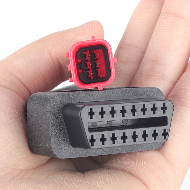 

Motorcycle Diagnostic Tools OBD Adapter Connector Cable 6 Pin For Honda Yamaha 6PIN TO OBD2 16 Pin